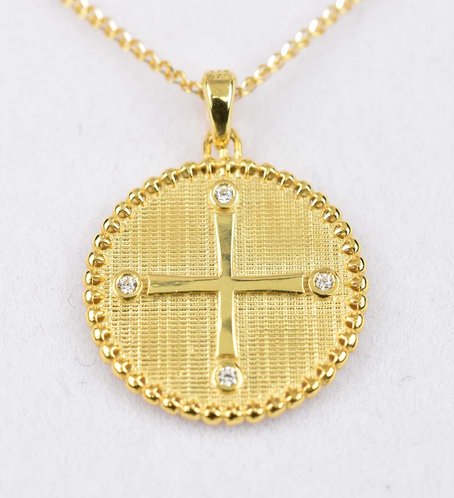 Χρυσό Φυλαχτό Κ9 Με Δύο Όψεις